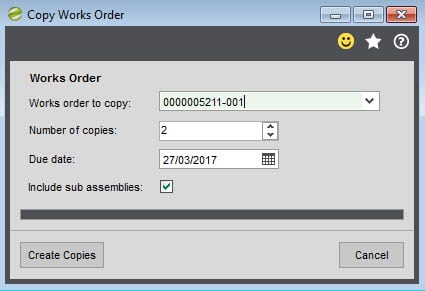 Sicon Works Order Processing Help and User Guide Copy Works Order