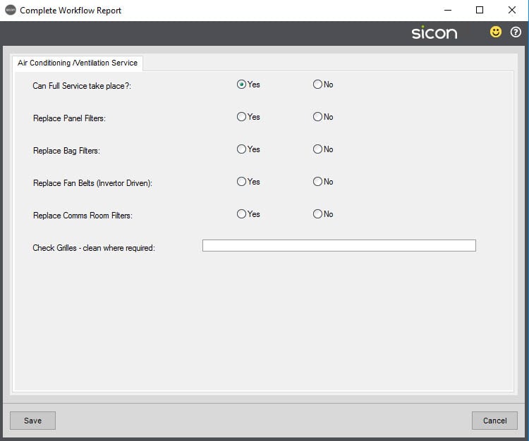 Sicon Service Help and User Guide - 11.8.1 screen 14