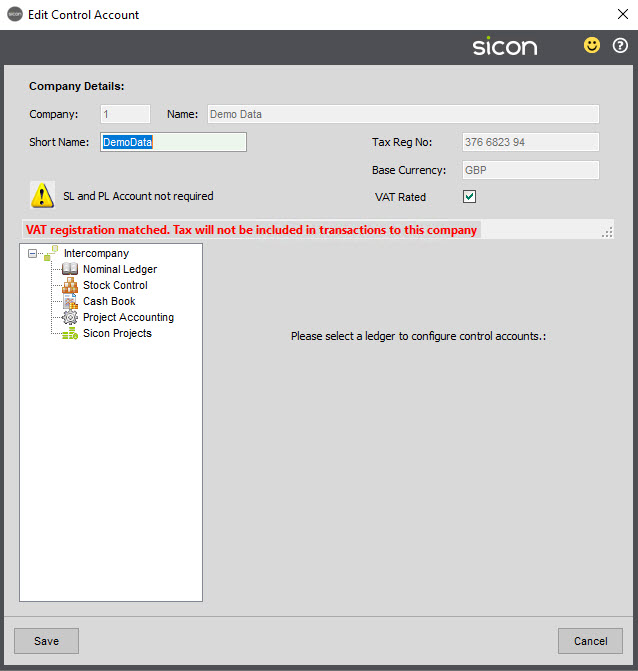 Sicon Intercompany Help and User Guide - 3.8 Same VAT