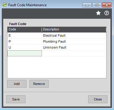 35. Sicon Service Help and User Guide - Maintain Fault Codes