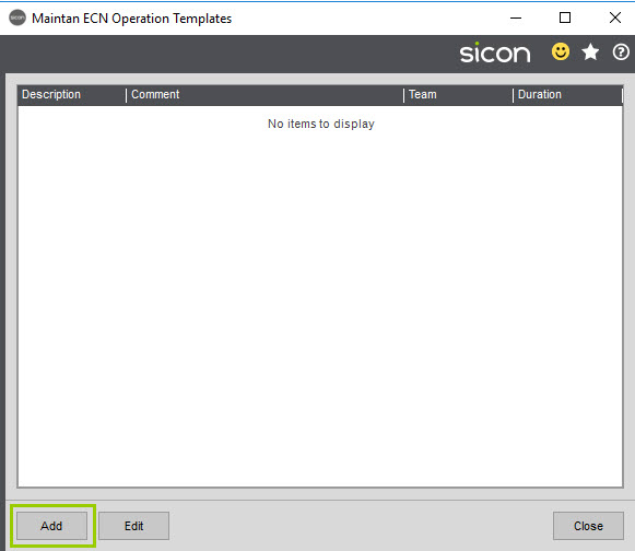 Sicon Service Help and User Guide - 4.26 screen 1