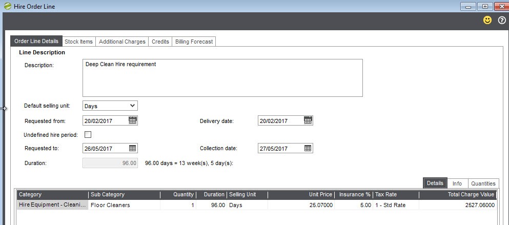 Adding a New Hire Order - Delivery Tab 3