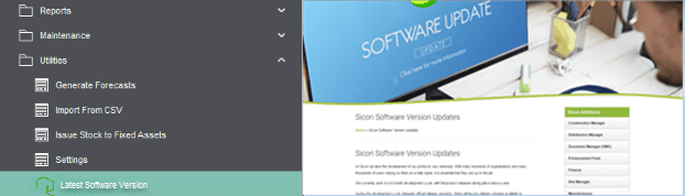 Software Version Updates within the Sicon Modules