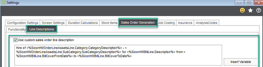 202. Sicon Hire Help and User Guide - generate sales orders