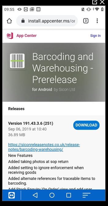 Pic2.3.1.4Sicon Barcoding & Warehousing - App Download