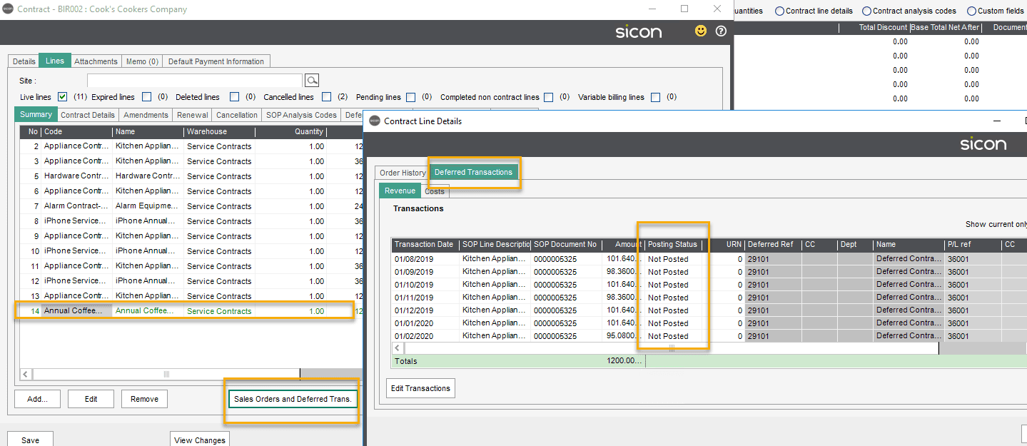 Sicon Contracts Help and User Guide - Amending a Contract after the Generation of a Sales Order 2