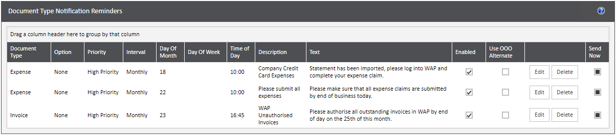 Sicon WAP System Settings Help and User Guide - WAP System HUG Section 19 Image 1
