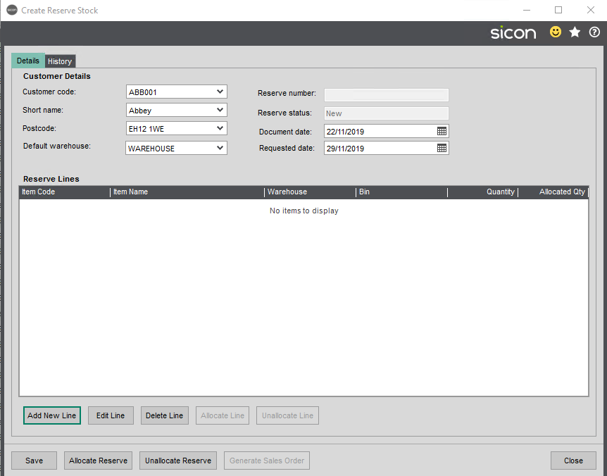 Sicon Distribution Help and User Guide - 5.12.1