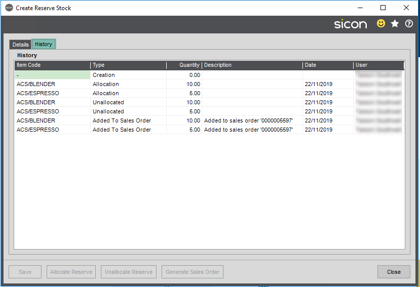 Sicon Distribution Help and User Guide - 5.12.7