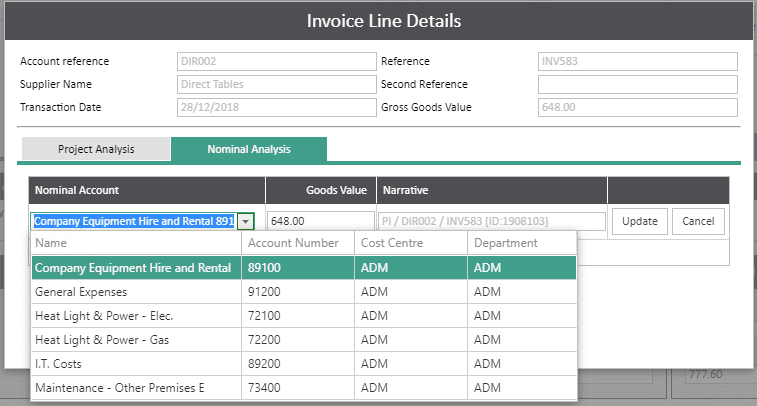 Sicon WAP Invoice Module Help and User Guide - Invoice Image 30 - Section 6.2