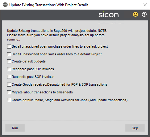 Sicon Projects Help and User Guide - SS15.1-0