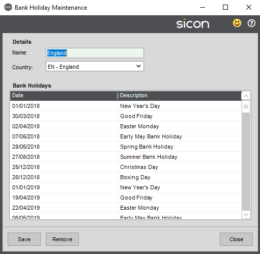 Sicon Projects Help and User Guide - SS3.22-2