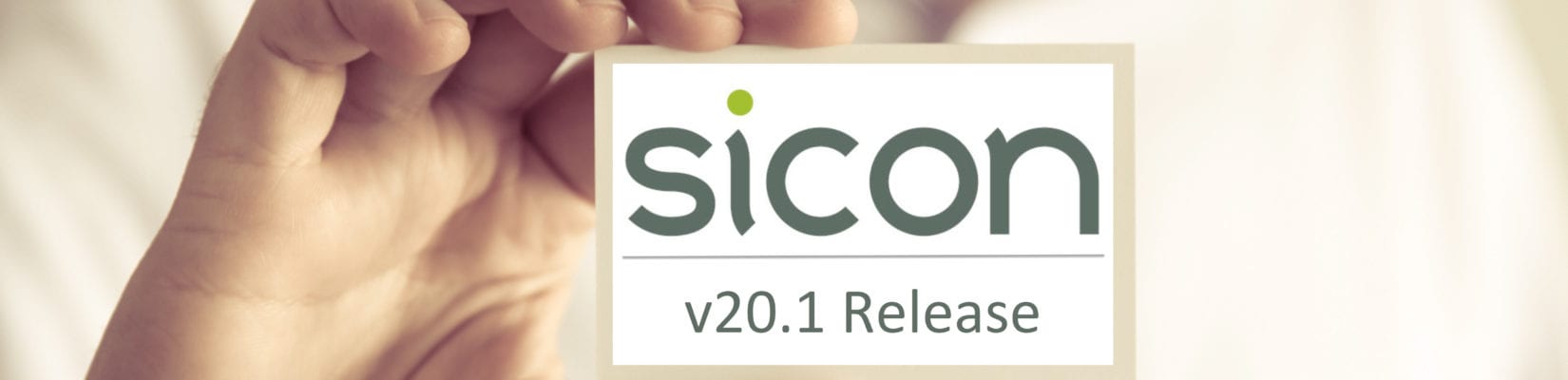Sicon v20.1 New Features & Important Information