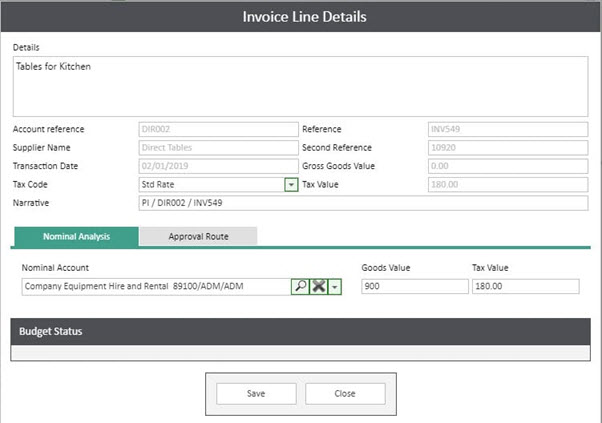 WAP Invoice Module Help and User Guide - Invoice HUG Section 11.1 Image 1