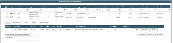 WAP Invoice Module Help and User Guide - Invoice HUG Section 17.1 Image 2