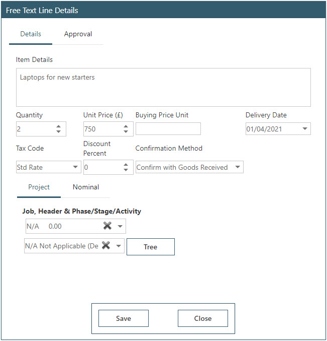 Sicon WAP Purchase Requisitions Help and User Guide - Requisition HUG Section 5.1 Image 1