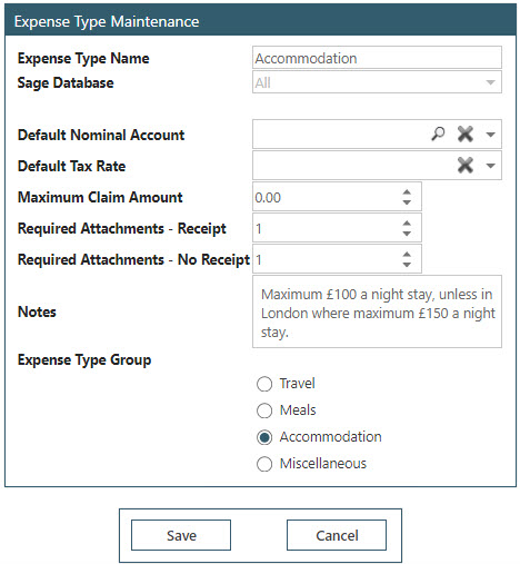 Sicon WAP Expenses Help and User Guide - WAP Expenses HUG Section 13.1 Image 1