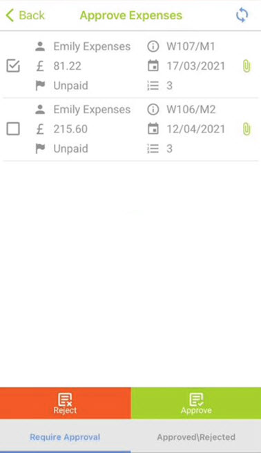 Sicon WAP Expenses Help and User Guide - WAP Expenses HUG Section 17.1 Image 2