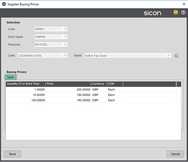 Sicon Distribution MRP - Section 1.2.5.7 Image 1